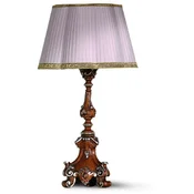 Casa Padrino luxury baroque table lamp brown/purple H. 78 cm - Made in Italy