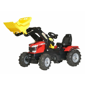 Rolly Toys traktor na pedale Massey Ferguson 7726 (gumeni kotaci) + prednji utovarivac