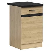 Spodnja omara Junona Line desna 50 cm (delovna plošča) - hrast bernstein