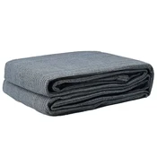 Vidaxl Preproga za šotor Modra in siva 400 x 250 cm Polietilen