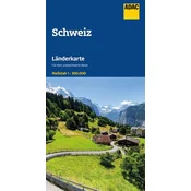 ADAC Länderkarte Schweiz 1:300.000