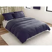 Ljubki dom Posteljnina iz mikrovlaken za hotele JASMINE PURE temno modra - črta 2 cm Velikost posteljnine: 70 x 90 cm | 140 x 200 cm