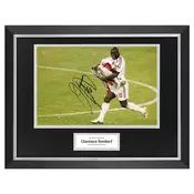 Clarence Seedorf Signed 16x12 Framed Photo Display AC Milan Autograph COA