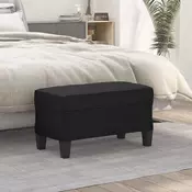 Klupa crna 70 x 35 x 41 cm od umjetne kože