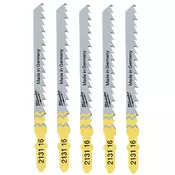 MILWAUKEE Žagin list za vbodno žago 75x3/T 144D-5kos., 4932213116