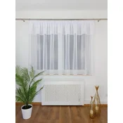 shumee Pripravljena lanena zavesa z lambrequinom 400x150 cm na traku
