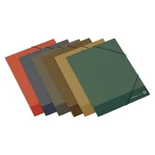 Tabla z elastiko, karton, A/4, AMBAR Kraft, mešanica barv