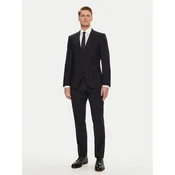 BOSS Obleka 50538032 Mornarsko modra Slim Fit