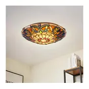 Brilagi - Tiffany vitražna plafonska lampa LUISA 2xE27/60W/230V precnik 40 cm