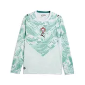 PUMA Portugal 2026 Long Sleeve Away Jersey Men, Football, White/Green Lagoon, M