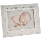 Okvir za fotografije s ukrasom Bambino - Welcome to the world