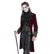 Moški plašč DEVIL FASHION - Wine Red Retro Gothic - CT25402