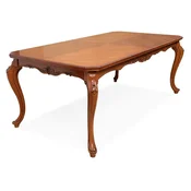 Casa Padrino luxury baroque dining table brown - Extendable Baroque style solid wood kitchen table - Magnificent luxury dining room furniture in the baroque style - Baroque dining room furniture