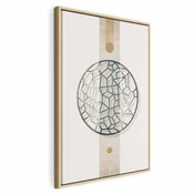 Slika - Circle with Artistic Details (1-part) - Abstract Shape 40x60