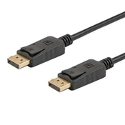 SAVIO savio cl-136 displayport kabel 2 m črn