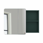 Temno zelena stenska/z ogledalom kopalniška omarica 80x58 cm Color Bath – Tom Tailor