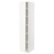 METOD Visoki element s policama, bela/Vallstena bela, 40x60x200 cm