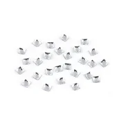 Oglaševalni kamenčki hotfix kvadrat 4x4 mm - kristal (2 g)