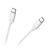 Cabletech USB C - USB C kabel z vtičem 100 cm, bel, Cabletech