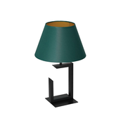 Stona lampa 1xE27/60W/230V, 45 cm, zelena/zlatna