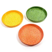 MHOME Pladenj Retro 20,5cm/okrogel/več barv/kovina, (5000199844)