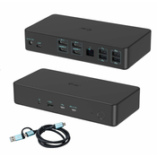 i-tec CADUAL4KDOCKPD2 priključna stanica i replikator porta za prijenosno računalo Žičano USB 3.2 Gen 1 (3.1 Gen 1) Type-C Crno
