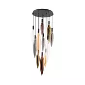 Luster na sajli NORDIC 11xG9/5W/230V crni