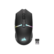 Corsair Corsair CH-931B011-EU Gaming Miška brezžična + Bluetooth, 26000 DPI, Ergonomična, 11 Programabilnih Gumbov, Črna