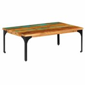 Stolic za kavu od masivnog obnovljenog drva 100 x 60 x 35 cm