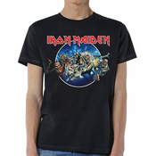 Iron Maiden Unisex majica Wasted Years Circle XL
