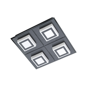 Eglo Masiano 1 zidna/plafonjera/4, led, 4x3,3w, 4x340lm, crna/aluminijum/celik