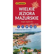 Compass Velika Mazurska jezera 1:50.000. Turistični zemljevid. Izdaja 2025. Kompas
