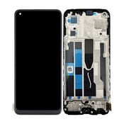 Oppo Reno 7 5G - LCD zaslon + steklo na dotik + okvir (Stary Black) OLED