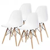 ModernHome Milano Set od cetiri stolice bela