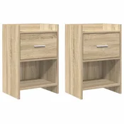 vidaXL vidaXL Posteljne mize 2 pcs Sonoma hrast 40 x 30 x 60 cm, (5000247494)