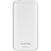 CANYON PB-301 Eksterna Baterija, 0,3m,30000 mAh, 22,5V, Bela