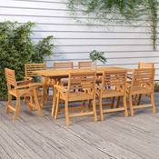 VIDAXL vrtni stol od masivnog bagremovog drva (200x90x75cm)