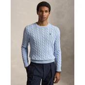 Polo Ralph Lauren PULL COL ROND EN MAILLE TORSADEE Modra