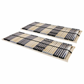 Vidaxl Letveno posteljno dno 2 kosa z 42 letvicami 7 con 70x200 cm