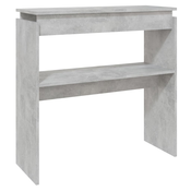 MAISON CHIC konzolna miza - miza ob steni betonsko siva 80x30x80 cm inženirski les, (21786015)