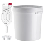 KADAX Fermentacijska posoda 33L vedro za vino, liker, pivo, jabolčnik + plutasta tuba, (5000355471)