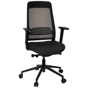 MID.YOU Pisarniški Stol Chiaro T1 Black, Črna