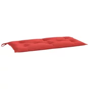 Jastuk za vrtnu klupu crveni 110 x 50 x 7 cm od tkanine Oxford