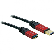 USB 3.0 produžni kabel [1x USB 3.0 utikac A - 1x USB 3.0 utikac A] 5 m crveni, crni pozlaceni kontakti