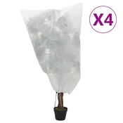 Navlake od flisa za biljke s vezicom 4 kom 70 g/m2 0,8 x 0,8 m