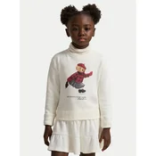Polo Ralph Lauren Pletena obleka 312981086001 Écru Regular Fit