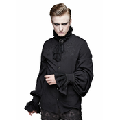 Moški srajca DEVIL FASHION - Crass Melody Gothic Embroidered Shirt With Necktie - SHT04101