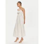 TWINSET Poletna obleka 241TT2224 Bela Relaxed Fit