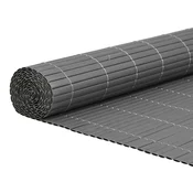 Vidaxl Vrtna ograja dvostranska siva 1,8x3 m PVC