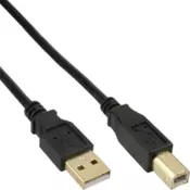 MicroConnect Kabel USB2.0 A-B 5m M-M Goldplated